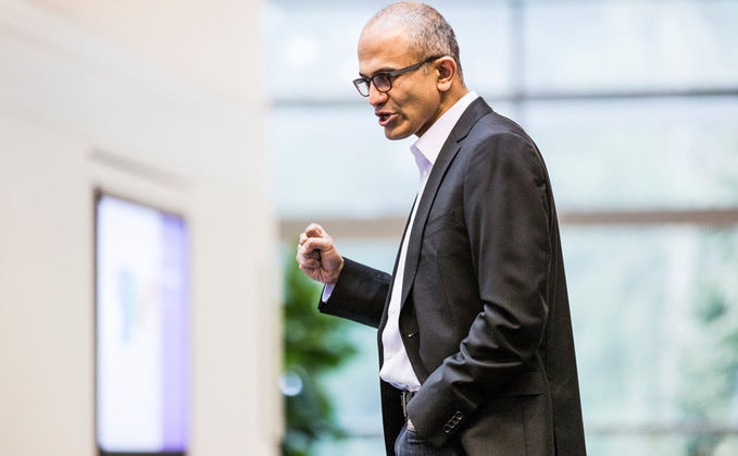 Microsoft CEO Satya Nadella ruft IT-Security first aus.